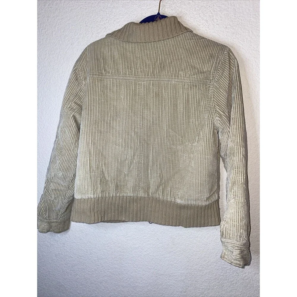 J Jill Western Corduroy chore Knit Neck Quilted Liner S Jacket country barn